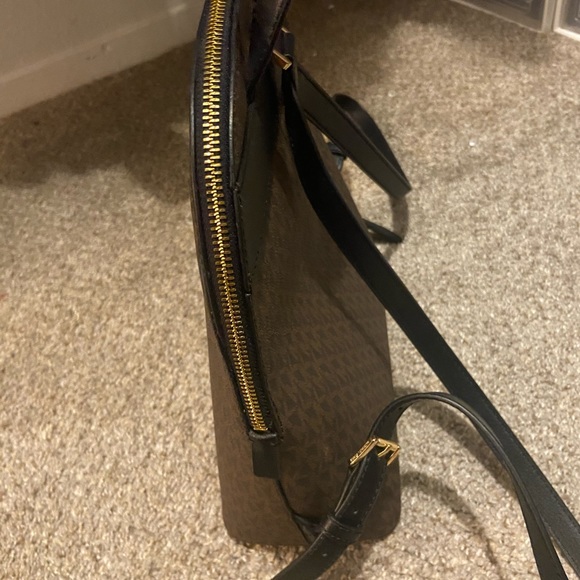 michael kors backpack “emmy” brown black bag main image 5